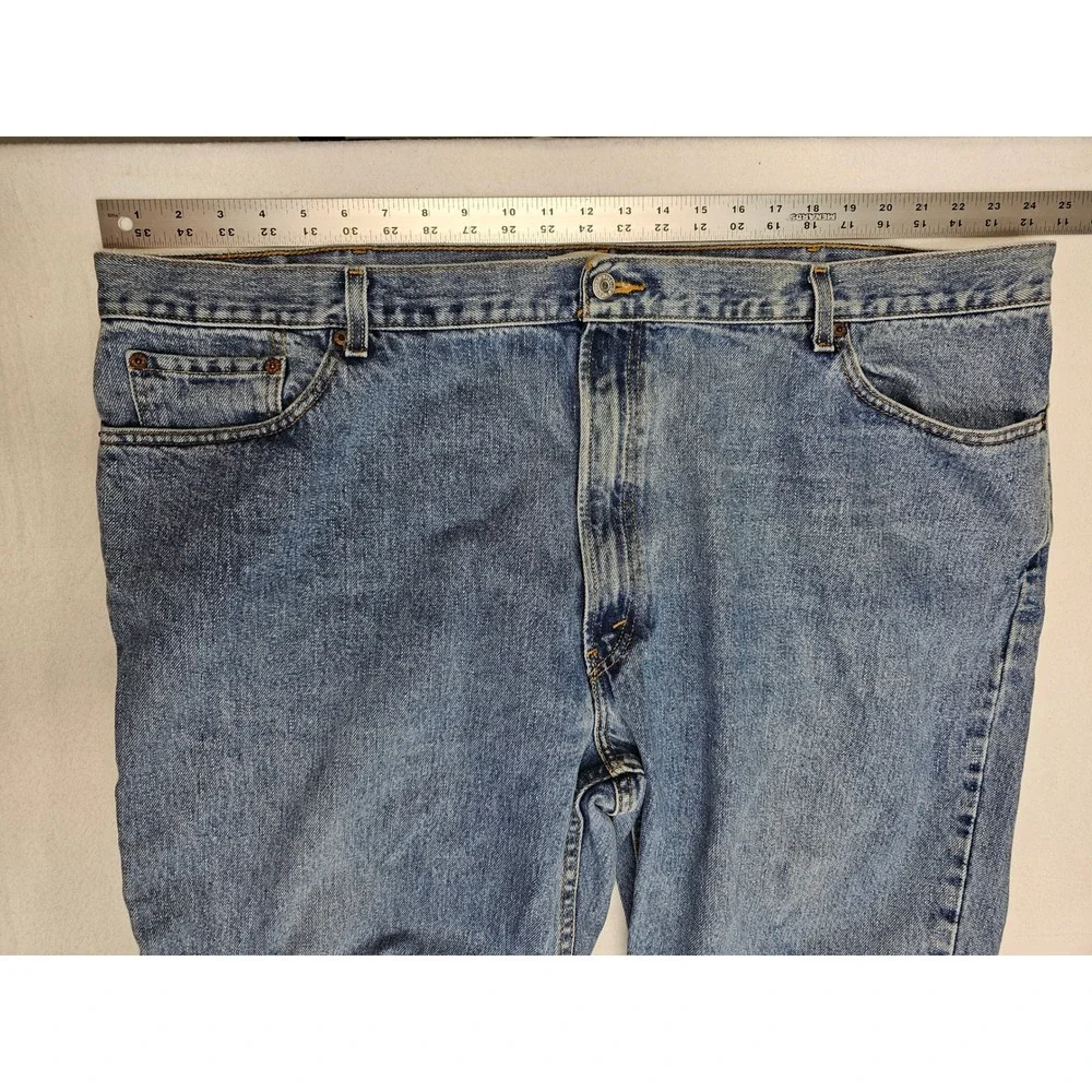 Levis 550 Relaxed Fit Jeans Mens 48x29 Medium Wash Blue Denim Tapered 100 Cotton